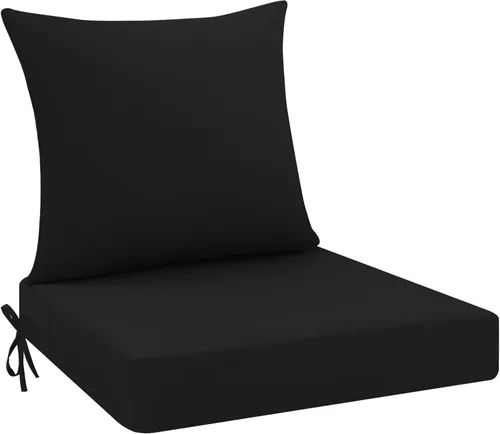 Vista 12 de idee-home Cojines impermeables para asiento de exteriores, cojines de repuesto para sofá y sillas de asiento profundo Hampton Bay, para césped