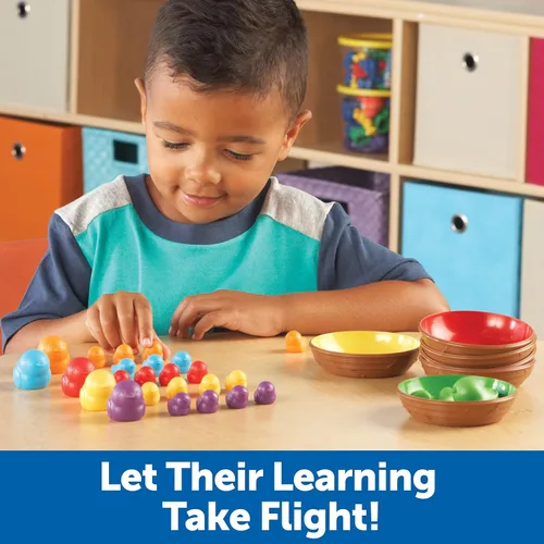 Vista 6 de Learning Resources Juego de clasificación magnética Splash of Color y Birds in a Nest