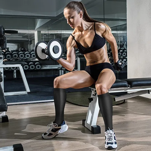 Vista 4 de CHARMKING Compression Socks for Women & Men Circulation (3 Pairs) 15-20 mmHg is Best Support for Athletic Running Cycling