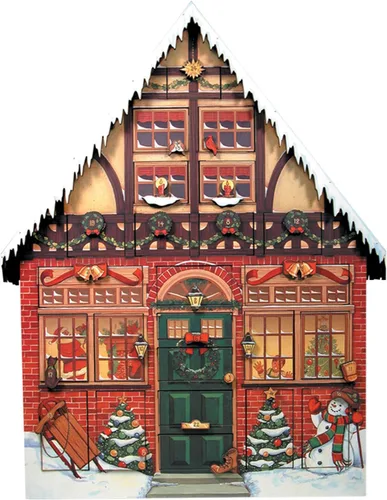 Byers' Choice Figura de Cantares Navideños de la Casa de Adviento AC01 de la Colección de Calendarios de Adviento