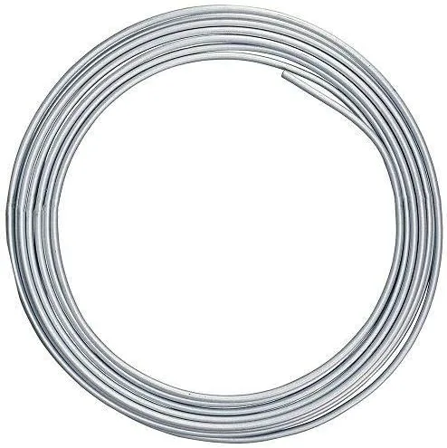 4LIFETIMELINES 1/4 (6.35 mm) x 25 pies 316L Bobina de Tubo de Línea de Freno de Acero Inoxidable de Grado Marino