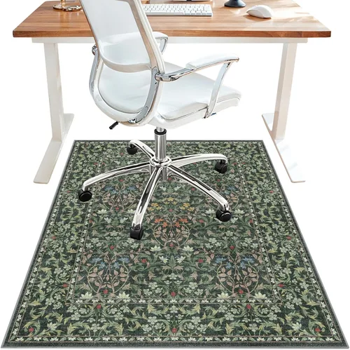 Vista 51 de Tapete para silla de oficina de 30 x 48 pulgadas para suelo de baldosas de madera dura, protector de alfombra debajo del escritorio para silla