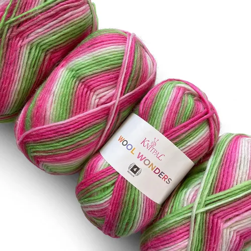 Vista 11 de Wool Wonders - Ovillo de lana para tejer, paquete de 4 (640 yardas/14.11 oz), patrones libres, hilo de lana para tejer, Aran/pesado #4