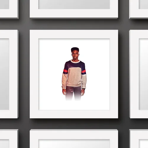 Vista 3 de Trends International Gallery Pops Netflix Stranger Things: Season 4 - Póster artístico de pared de Lucas Sinclair, 12 x 12 pulgadas, versión Versión