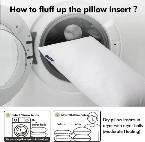 Vista 15 de MIULEE - Juego de 2 cojines hipoalergénicos de alta calidad, para rellenar fundas cuadradas de cojín decorativas, para sillón, sofá, cama, 16 x 16