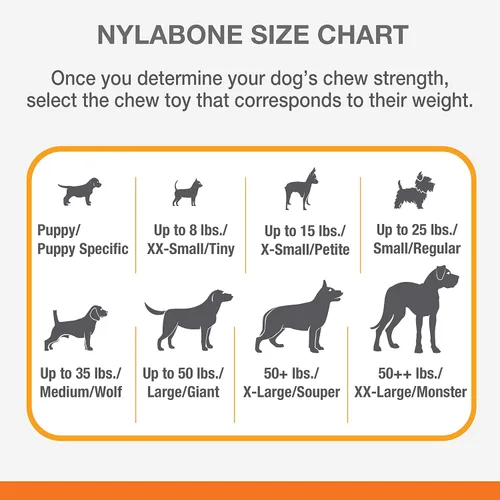 Vista 4 de Nylabone Flex Moderate - Juguete masticable para perros de pollo medianolobo (1 unidad)