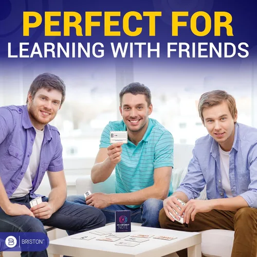 Vista 8 de Briston On a Different Note Music Flash Cards - 70 tarjetas avanzadas de aprendizaje de teoría musical para estudiantes y profesores, clave de alto