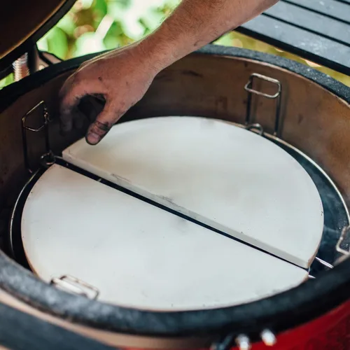 Vista 2 de Kamado Joe KJ-HDP Classic Joe - Placas deflectoras de calor, color blanco