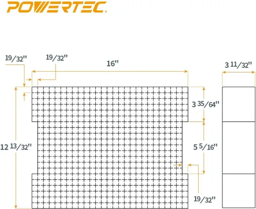 Vista 4 de POWERTEC Caja de herramientas con inserto de espuma, organizador de herramientas de espuma para Bosch L-Boxx 2, inserto personalizable para maletín