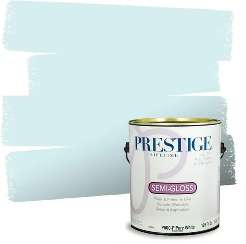 Vista 165 de PRESTIGE Pintura interior e imprimación en uno, salpicaduras acuosas, cáscara de huevo, 1 galón