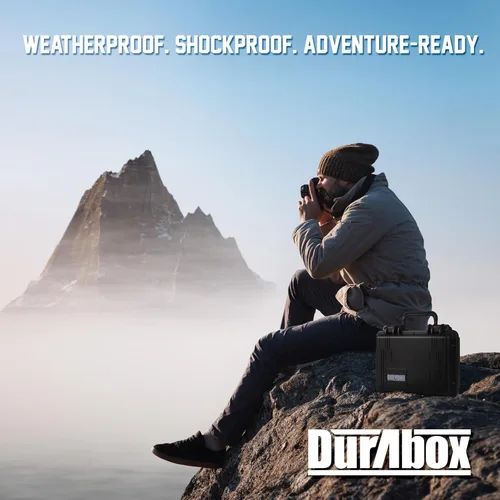 Vista 7 de Durabox Estuche Resistente a Todas Las Condiciones Climáticas 10 x 9 x 5” - Estuche de Viaje con Carcasa Rígida Aprobada por la TSA con Espuma