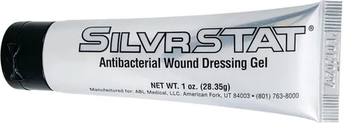 SilvrSTAT Kit de Primeros Auxilios en Gel, Gel Curativo para Heridas de Plata 32 PPM, Partículas SilverSol Ag₄O₄, 1 onza