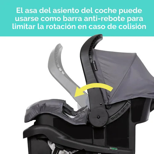 Vista 6 de Baby Trend Venture - Sistema de viaje para cochecito de 3 ruedas, color negro