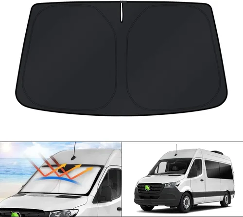 Vista 123 de KUST Parasol para parabrisas para Ford Fusion 2013-2020 2021, accesorios, pantalla de ventana, protector de visera solar, plegable, bloquea