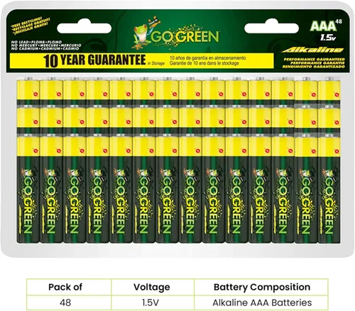 Vista 2 de Go Green Power 24049 DNP GoGreen Power alcalinas AAA 48pk