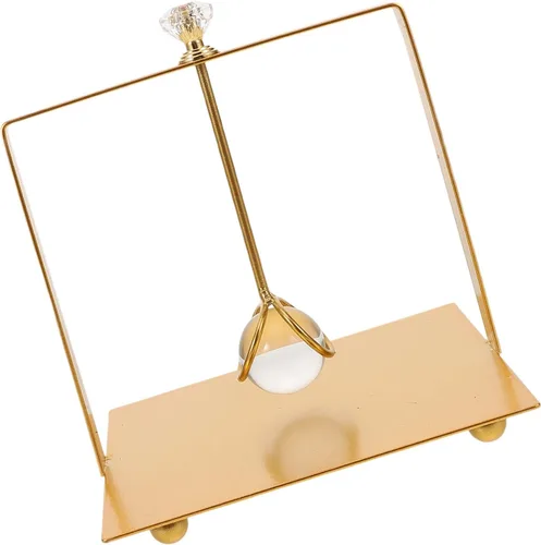 LALAFINA Metal Napkin Holder for Tabletop, Farmhouse Paper Tissue Organizer with Weighted Base, Gold Square Design for Dining Room and Restaurant