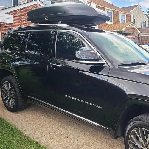 Vista 4 de Snailfly Barra Transversal Compatible con Jeep Grand Cherokee L 2021-2025 Portaequipaje de Techo Barra Transversal de Carga Accesorios Exteriores