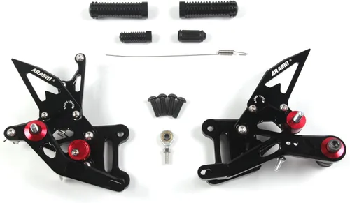 Vista 30 de Arashi (Versión 2.0) Estriberas traseras ajustables para SUZUKI SV650 SV650S SV650X 2016-2023 Accesorios de motocicleta Estriberas reposapiés juego