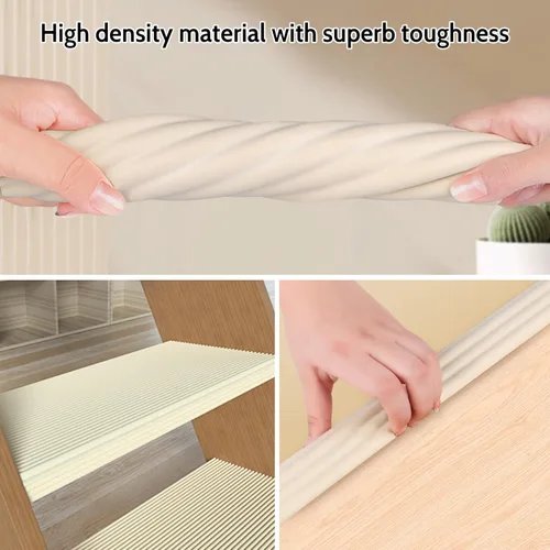 Vista 7 de Protectores de bordes y esquinas de bebé, protector de muebles de espuma suave, tira para parachoques de mesa, 3.15 pulgadas x 6.56 pies, marrón