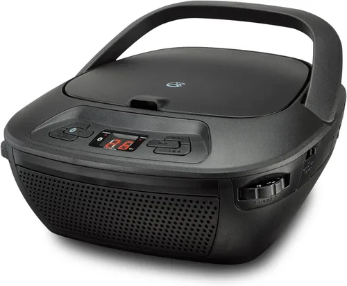 Vista 4 de GPX Portátil Bluetooth Boombox/reproductor de Cd, negro (BCB117B)