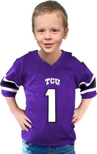 Vista 90 de Little King NCAA Touchdown Pass-Team - Camiseta de fútbol para niños pequeños, tallas 2T 3T 4T 6