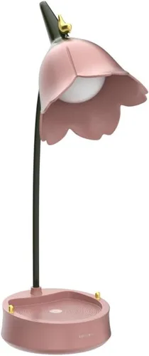 Vista 4 de Lámpara de escritorio LED mágica JD Cordless Luz de mesa ajustable cuello de cisne regulable táctil recargable batería cuidado de los ojos luz