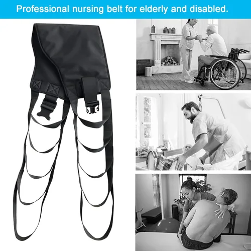 Vista 4 de Cinturón de transferencia para sentarse a ponerse de pie para pacientes ancianos discapacitados y postrados en cama, soporte de enfermería médica