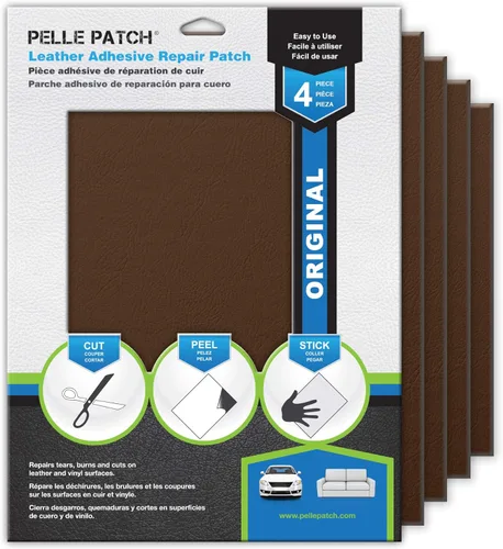 Vista 23 de Pelle Patch - Parche de reparación de cuero y vinilo - 25 colores disponibles - Original 4x60 - Beige