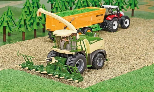 Vista 2 de Siku 4066, Krone Big X 580 Cosechadora de forraje, 1:32, Metal/Plástico, Verde/Amarillo, Piezas móviles, Multifuncional