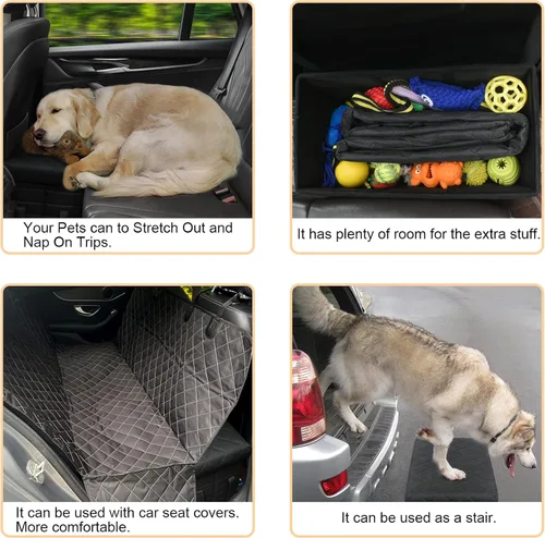 Vista 6 de LIONROGE Extensor de asiento trasero de automóvil para perros grandes de hasta 200 libras, extensor de asiento trasero y delantero