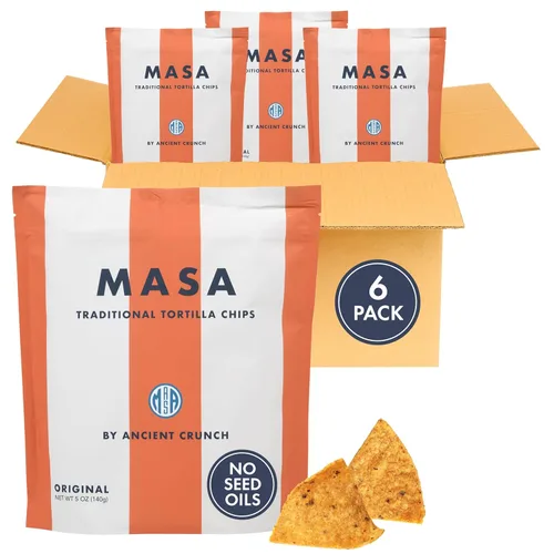 Vista 12 de Chips de MASA - Chips de Tortilla con Sabor a Lima, Chips de Maíz Hechos a Mano y Frituras - Maíz Blanco Crecido Naturalmente, Hechos con Sebo