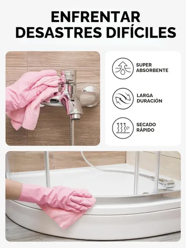 Vista 6 de Fantasticlean Rollo de paño de limpieza de microfibra, paquete de 75 toallas de microfibra extraíbles, 12 x 12 pulgadas, reutilizables, lavables