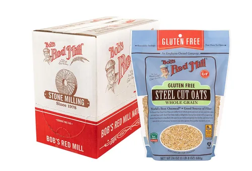 Bob's Red Mill Avena de corte de acero sin gluten, 24 onzas (paquete de 4)