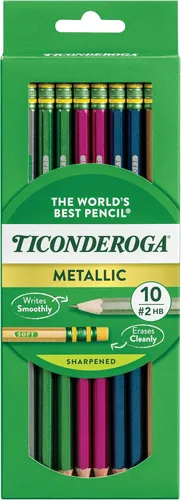 Vista 13 de Ticonderoga® Lápices pastel, 2 suaves, colores surtidos, paquete de 10 lápices