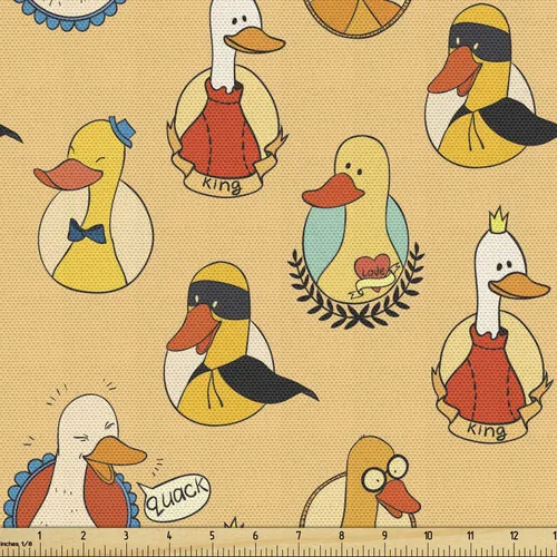 Vista 18 de Lunarable Tela de superhéroe de The Yard, expresiones retro de cómics humor, caricatura, Scream Crash Pow, tela de microfibra para artes y Amarillo