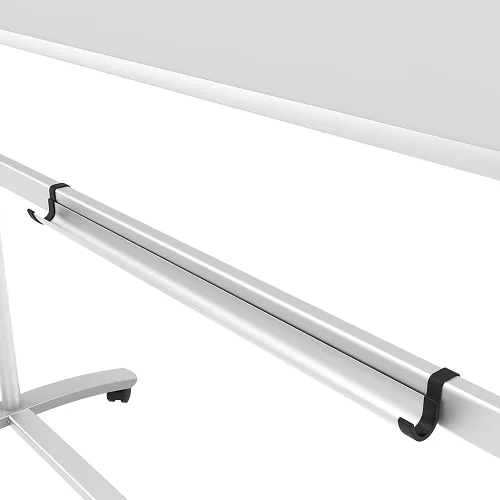 Vista 3 de VIZ-PRO Pizarra magnética móvil de doble cara, 60 x 36 pulgadas, soporte de acero, con 12 marcadores