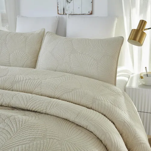 Vista 11 de Brandream Juego de edredón de algodón verde salvia, juego de ropa de cama de casa de campo de casa de campo, juego de colcha de 2 piezas