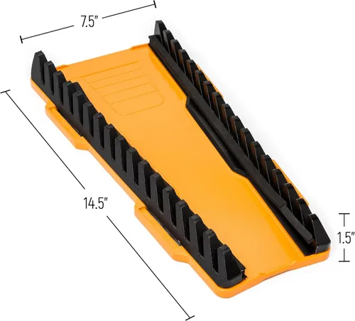 Vista 12 de GEARWRENCH 83121 - Estante reversible para llaves de 2 piezas, 16 ranuras