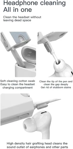 Vista 3 de Kit limpiador de teclado de pantalla para laptop, herramienta de limpieza electrónica para MacBook iPad iPhone Pro, herramienta de cepillo