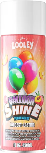 Vista 9 de LOOLEY Spray de Brillo para Globos con Aroma a Chicle, 15 fl.oz 168+ Hrs Spray para Globos de Brillo Ultra Duradero, Fórmula Impermeable y de Brillo