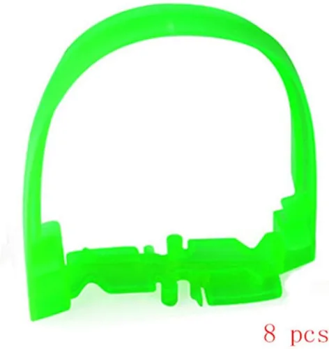 Vista 2 de Túnel de accesorios de pista para pistas de automóviles de repuesto solamente, accesorios de juguete flexible para bricolaje (8 rieles verdes)