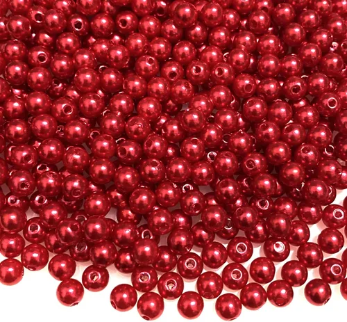 Vista 21 de 2000 unidades de cuentas de perlas de 4 mm cuentas de perlas negras cuentas de perlas redondas sueltas con agujeros para manualidades de costura