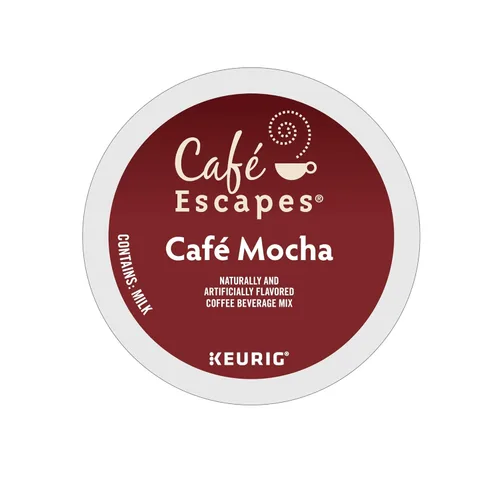 Vista 9 de Café Escapes - bebida de café sabor Mocha, cápsulas Keurig K-Cup de una sola porción, 96