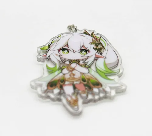 Vista 3 de YJacuing Genshin Impact Cute Acrylic Keychain Figure