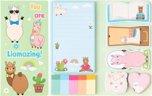 Vista 33 de B1ykin Juego de Notas Adhesivas Lindas - Bloc de Notas Autoadhesivas A+ Amazing Teacher, 550 Hojas de Páginas de Memo para Escritura, Bloc de Notas