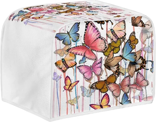 Vista 10 de Coldinair Cubierta para tostadora de dos rebanadas con estampado de aguacate, cubierta de electrodomésticos pequeños con diseño de frutas