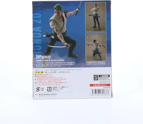 Vista 4 de TAMASHII NATIONS - Una serie de Netflix: One Piece - Figura de acción Roronoa Zoro S.H.Figuarts