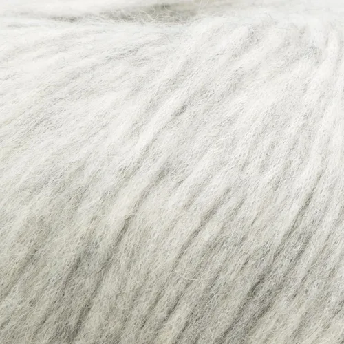 Vista 4 de Juego de 3 hilos de lana merino de alpaca bebé [426 yardas en total] gris claro, #4 peinado