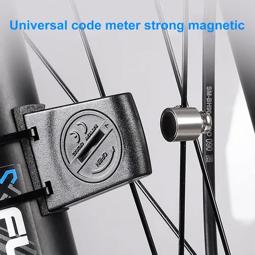 Vista 2 de Imán universal de metal para bicicleta, resistente al desgaste, ligero, potente absorción, odómetro, imán, sensor magnético para bicicleta