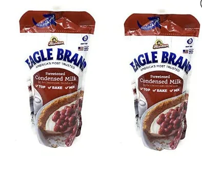 Eagle Foods Eagle Brand - Leche condensada endulzada, 14 onzas, paquete de 2, 14 onzas
